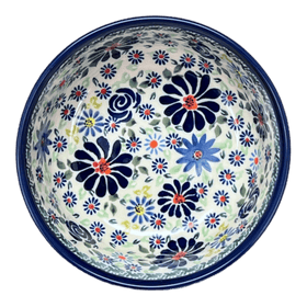 Polish Pottery Zaklady 6" Round Magnolia Bowl (Floral Explosion) | Y833A-DU126 Additional Image at PolishPotteryOutlet.com