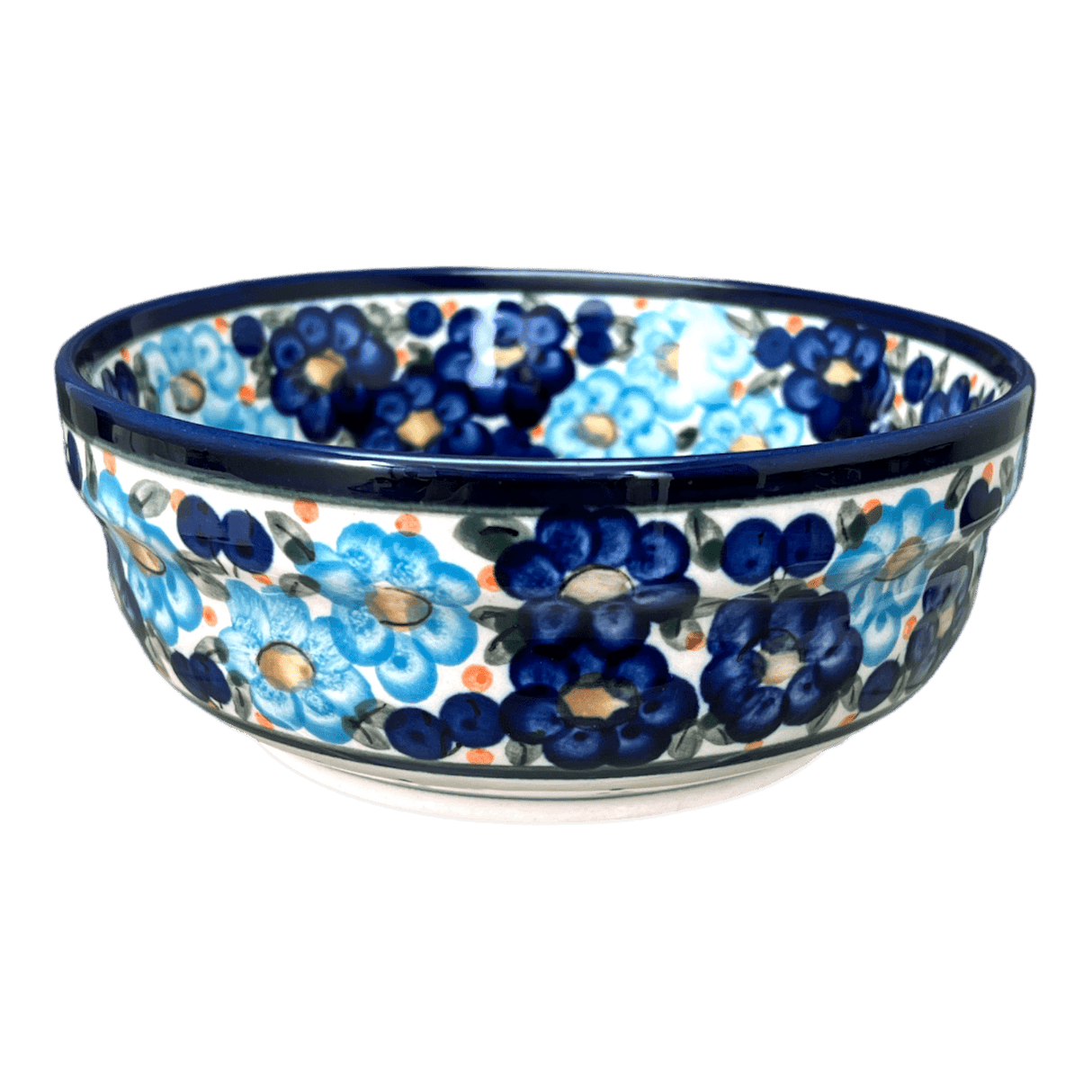 Bowl, Round, Magnolia, 6" in "Garden Party Blues" by Zaklady | Y833A-DU50