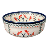 Bowl, Round, Magnolia, 7.25" in "Scarlet Stitch" by Zaklady | Y834A-A1158A