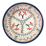 Bowl, Round, Magnolia, 7.25" in "Scarlet Stitch" by Zaklady | Y834A-A1158A