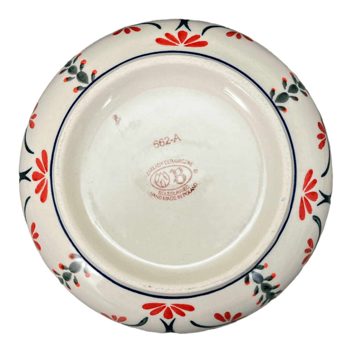 Bowl, Round, Magnolia, 7.25" in "Scarlet Stitch" by Zaklady | Y834A-A1158A