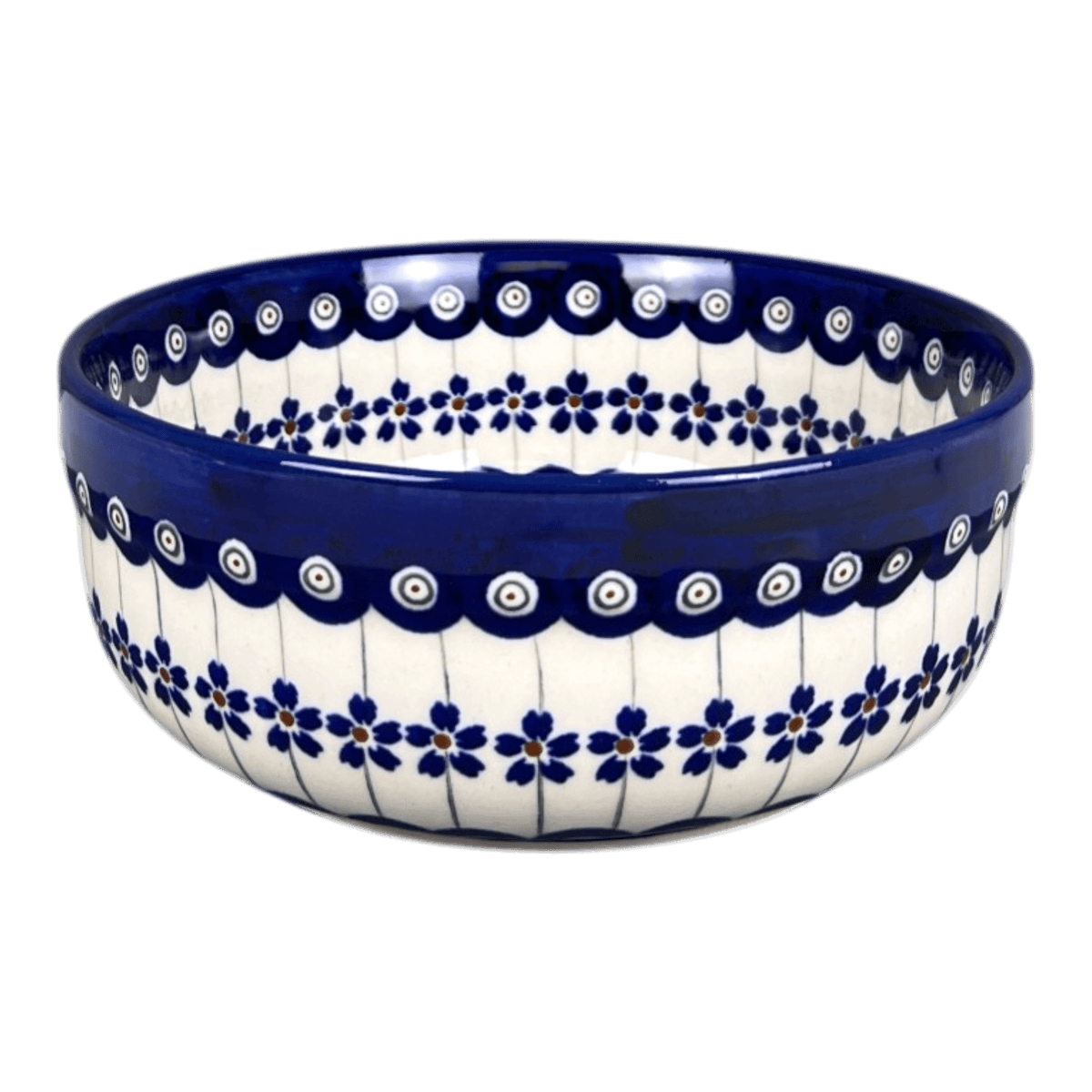 Bowl, Round, Magnolia, 7.25" in "Petite Floral Peacock" by Zaklady | Y834A-A166A