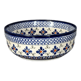 Bowl, Round, Magnolia, 7.25" in "Blue Mosaic Flower" by Zaklady | Y834A-A221A