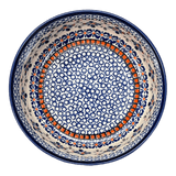 Bowl, Round, Magnolia, 7.25" in "Blue Mosaic Flower" by Zaklady | Y834A-A221A