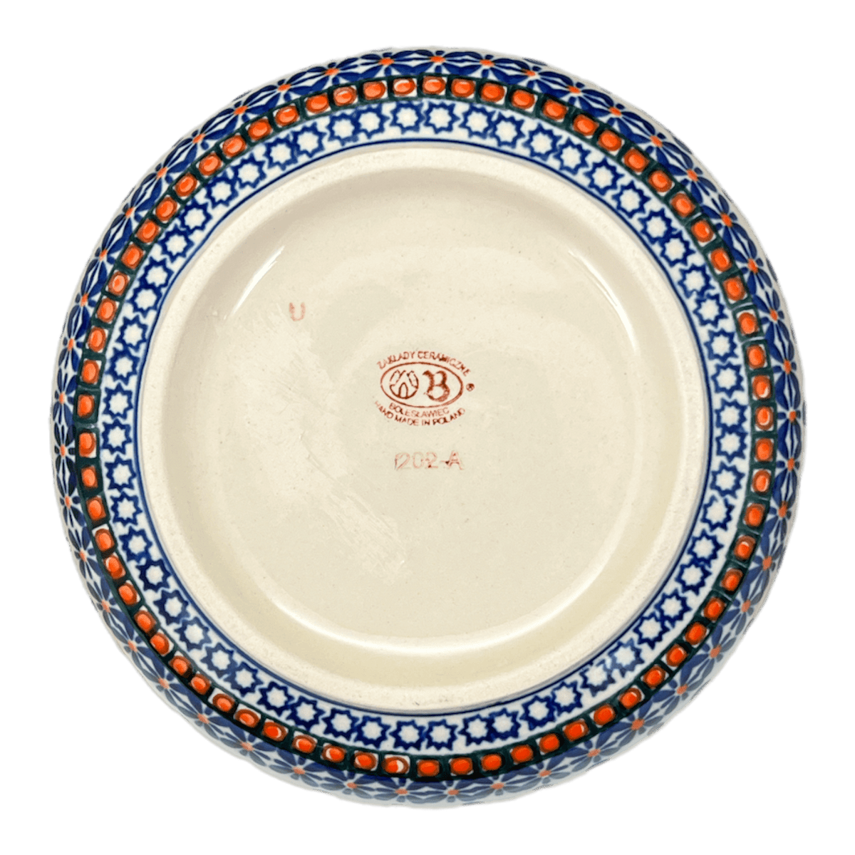 Bowl, Round, Magnolia, 7.25" in "Blue Mosaic Flower" by Zaklady | Y834A-A221A
