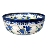 Bowl, Round, Magnolia, 7.25" in "Blue Tulips" by Zaklady | Y834A-ART160