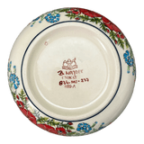 Bowl, Round, Magnolia, 7.25" in "Floral Crescent" by Zaklady | Y834A-ART237