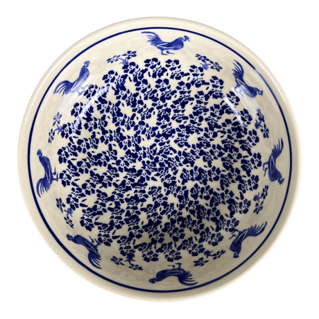 Bowl, Round, Magnolia, 7.25" in "Rooster Blues" by Zaklady | Y834A-D1149