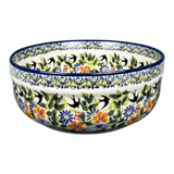 Bowl, Round, Magnolia, 7.25" in "Floral Swallows" by Zaklady | Y834A-DU182