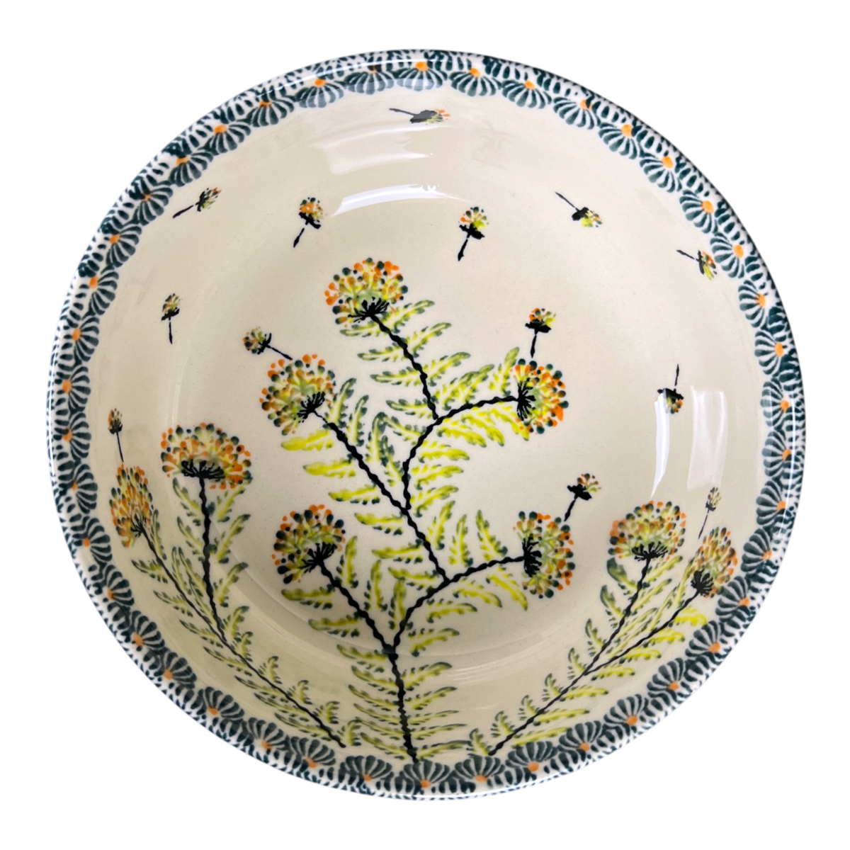 Bowl, Round, Magnolia, 7.25" in "Dandelions" by Zaklady | Y834A-DU201