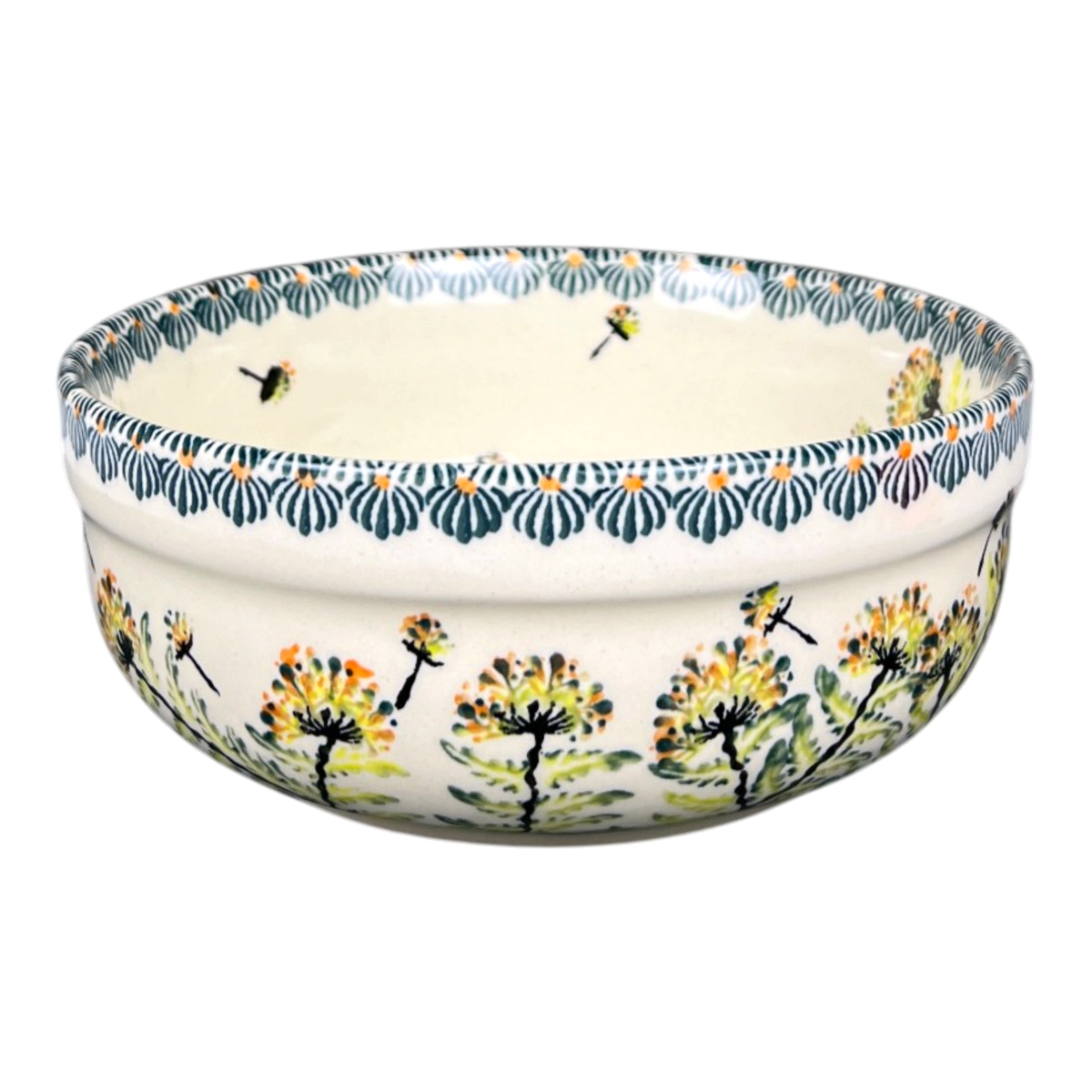 Bowl, Round, Magnolia, 7.25" in "Dandelions" by Zaklady | Y834A-DU201