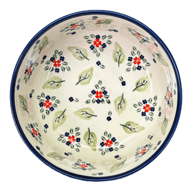 Polish Pottery Zaklady 8" Magnolia Bowl (Mountain Flower) | Y835A-A1109A Additional Image at PolishPotteryOutlet.com