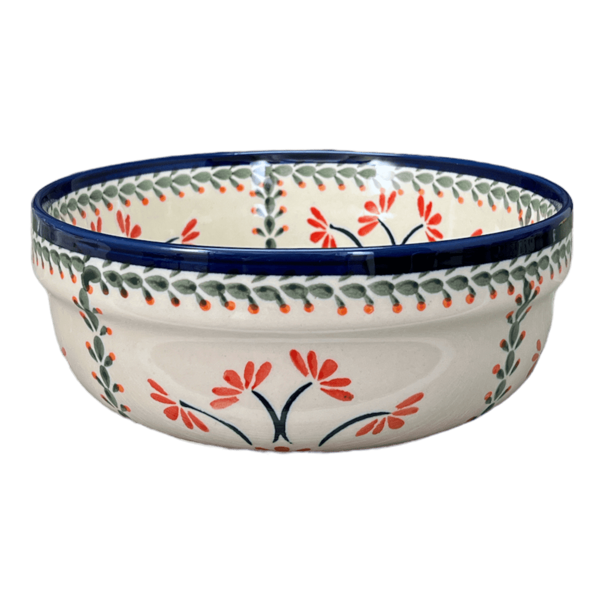 Bowl, Round, Magnolia, 8" in "Scarlet Stitch" by Zaklady | Y835A-A1158A