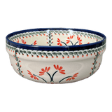 Bowl, Round, Magnolia, 8" in "Scarlet Stitch" by Zaklady | Y835A-A1158A