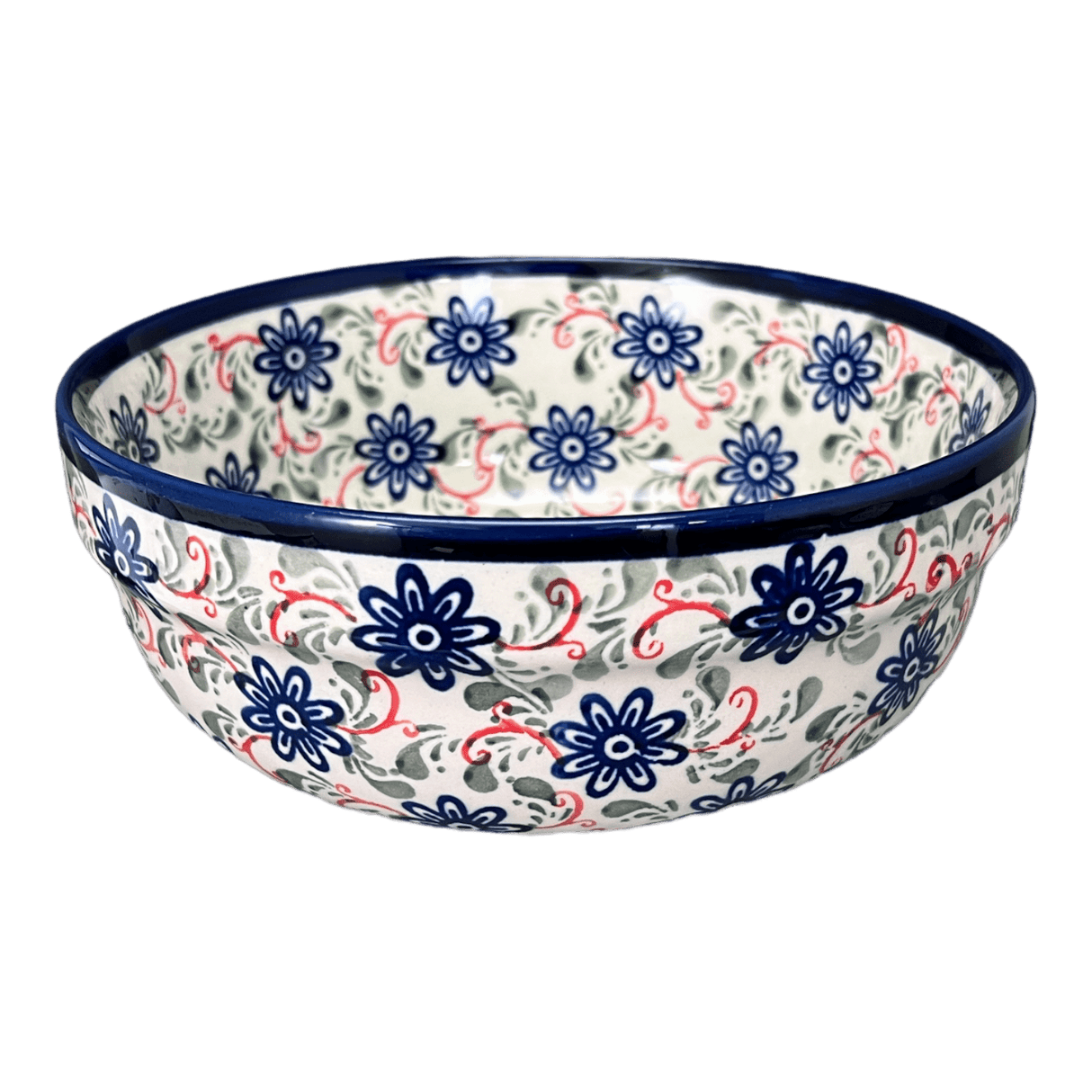 Bowl, Round, Magnolia, 8" in "Swirling Flowers" by Zaklady | Y835A-A1197A