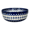 Polish Pottery Zaklady 8" Magnolia Bowl (Petite Floral Peacock) | Y835A-A166A at PolishPotteryOutlet.com
