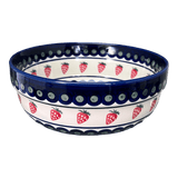 Bowl, Round, Magnolia, 8" in "Strawberry Dot" by Zaklady | Y835A-A310A