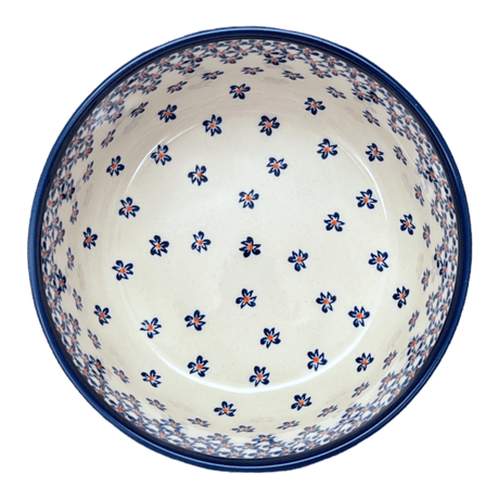 Bowl, Round, Magnolia, 8" in "Falling Blue Daisies" by Zaklady | Y835A-A882A