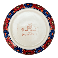A picture of a Polish Pottery Zaklady 8" Magnolia Bowl (Butterfly Bouquet) | Y835A-ART149 as shown at PolishPotteryOutlet.com/products/8-magnolia-bowl-butterfly-bouquet-y835a-art149