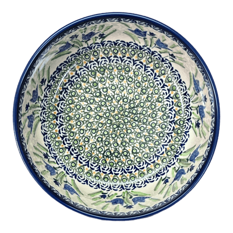 Bowl, Round, Magnolia, 8" in "Blue Tulips" by Zaklady | Y835A-ART160