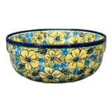 Bowl, Round, Magnolia, 8" in "Sunny Meadow" by Zaklady | Y835A-ART332