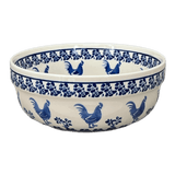 Bowl, Round, Magnolia, 8" in "Rooster Blues" by Zaklady | Y835A-D1149
