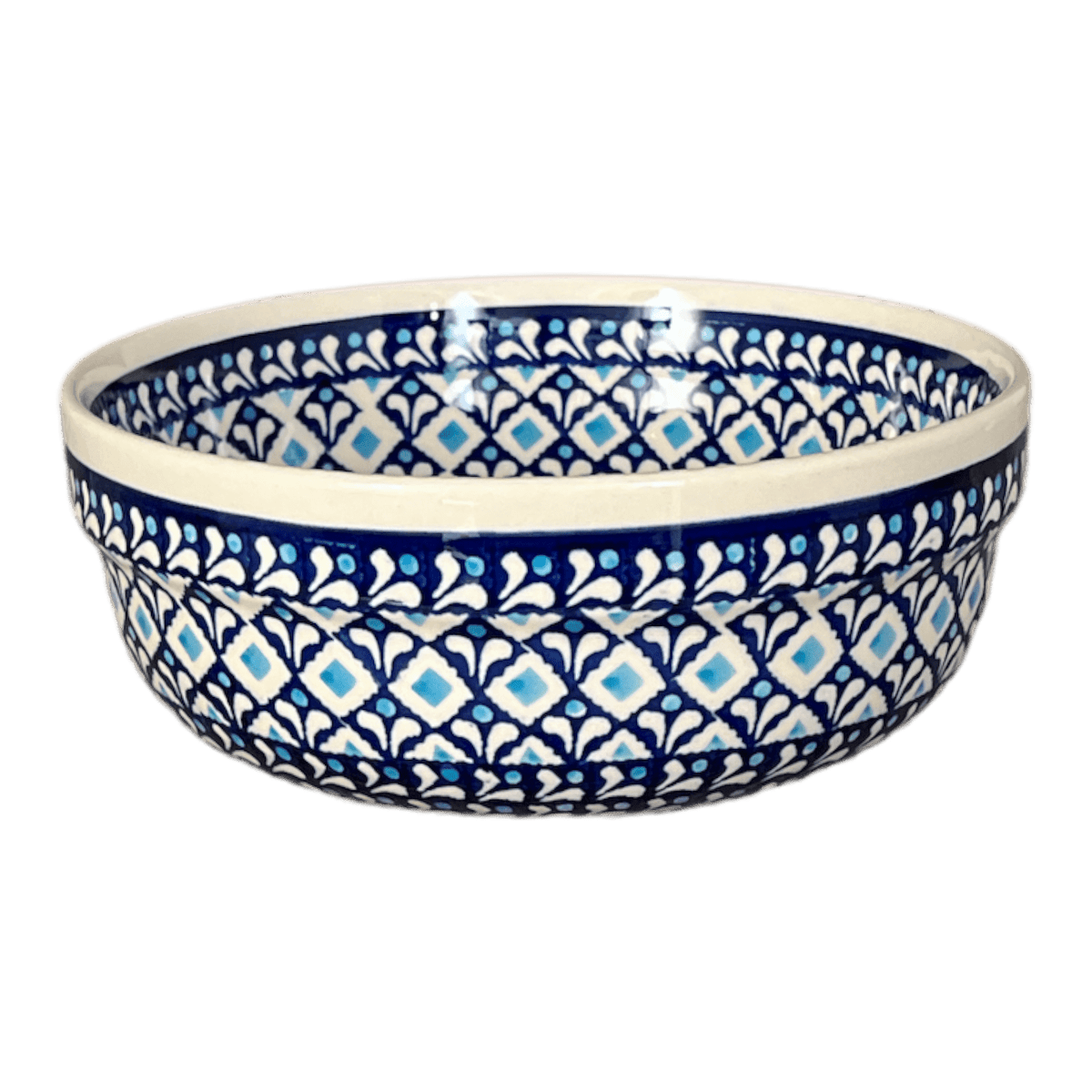 Bowl, Round, Magnolia, 8" in "Mosaic Blues" by Zaklady | Y835A-D910