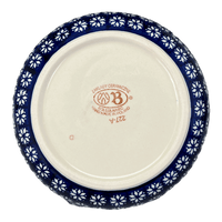 A picture of a Polish Pottery Zaklady 8" Magnolia Bowl (Floral Pine) | Y835A-D914 as shown at PolishPotteryOutlet.com/products/8-magnolia-bowl-floral-pine-y835a-d914