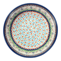 A picture of a Polish Pottery 8" Magnolia Bowl (Lilac Garden) | Y835A-DU155 as shown at PolishPotteryOutlet.com/products/8-magnolia-bowl-du155-y835a-du155