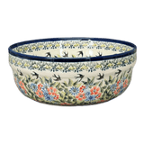 Bowl, Round, Magnolia, 8" in "Floral Swallows" by Zaklady | Y835A-DU182