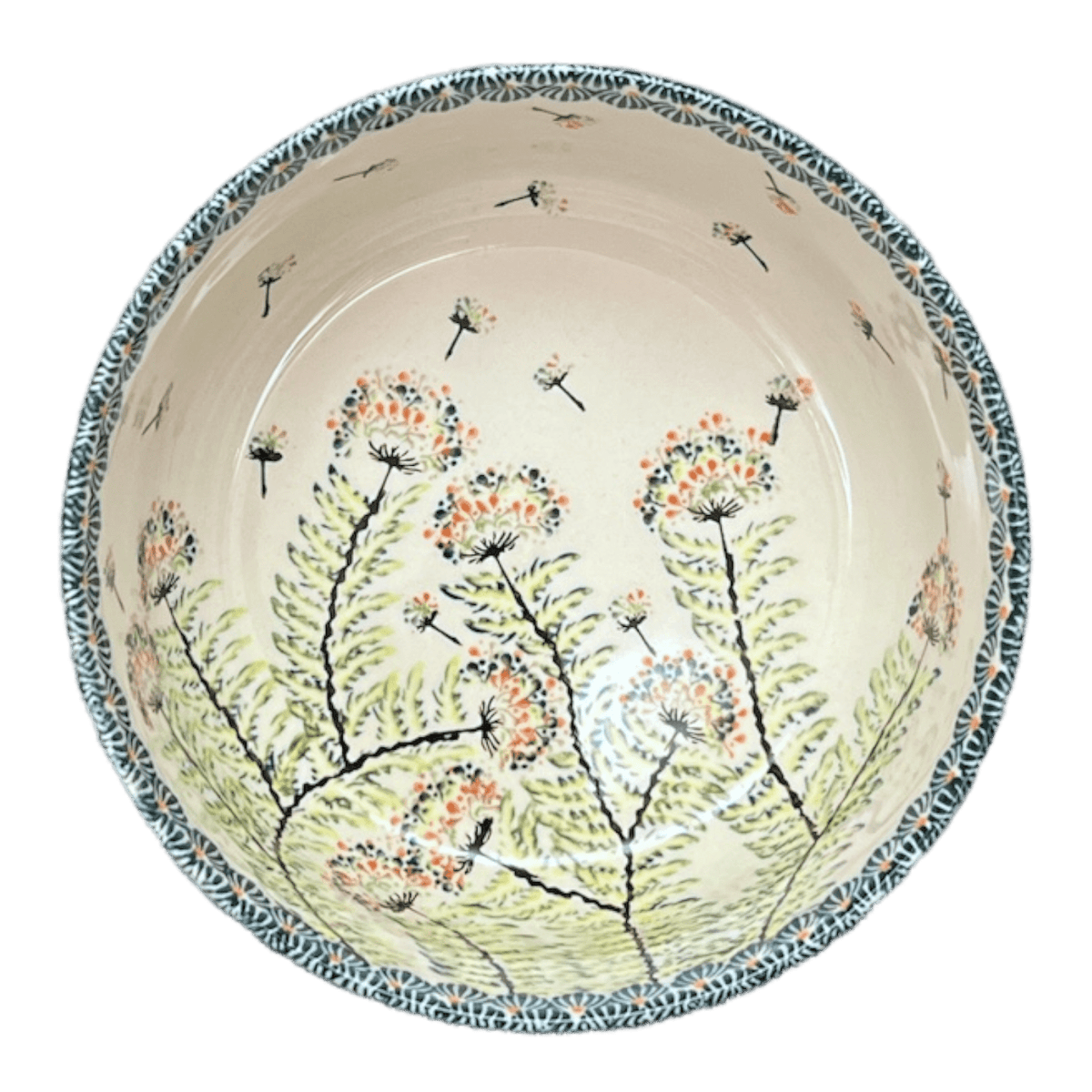 Bowl, Round, Magnolia, 8" in "Dandelions" by Zaklady | Y835A-DU201
