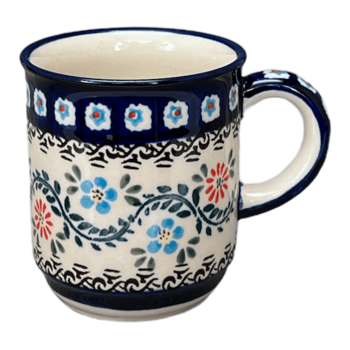 Mug, Traditional Mug, 8 oz in "Climbing Aster" by Zaklady | Y903-A1145A