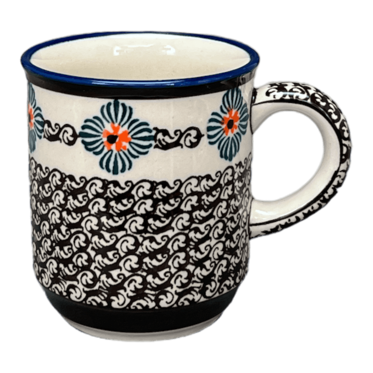 Mug, Traditional Mug, 8 oz in "Mesa Verde Midnight" by Zaklady | Y903-A1159A