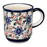 Mug, Traditional Mug, 8 oz in "Swirling Flowers" by Zaklady | Y903-A1197A