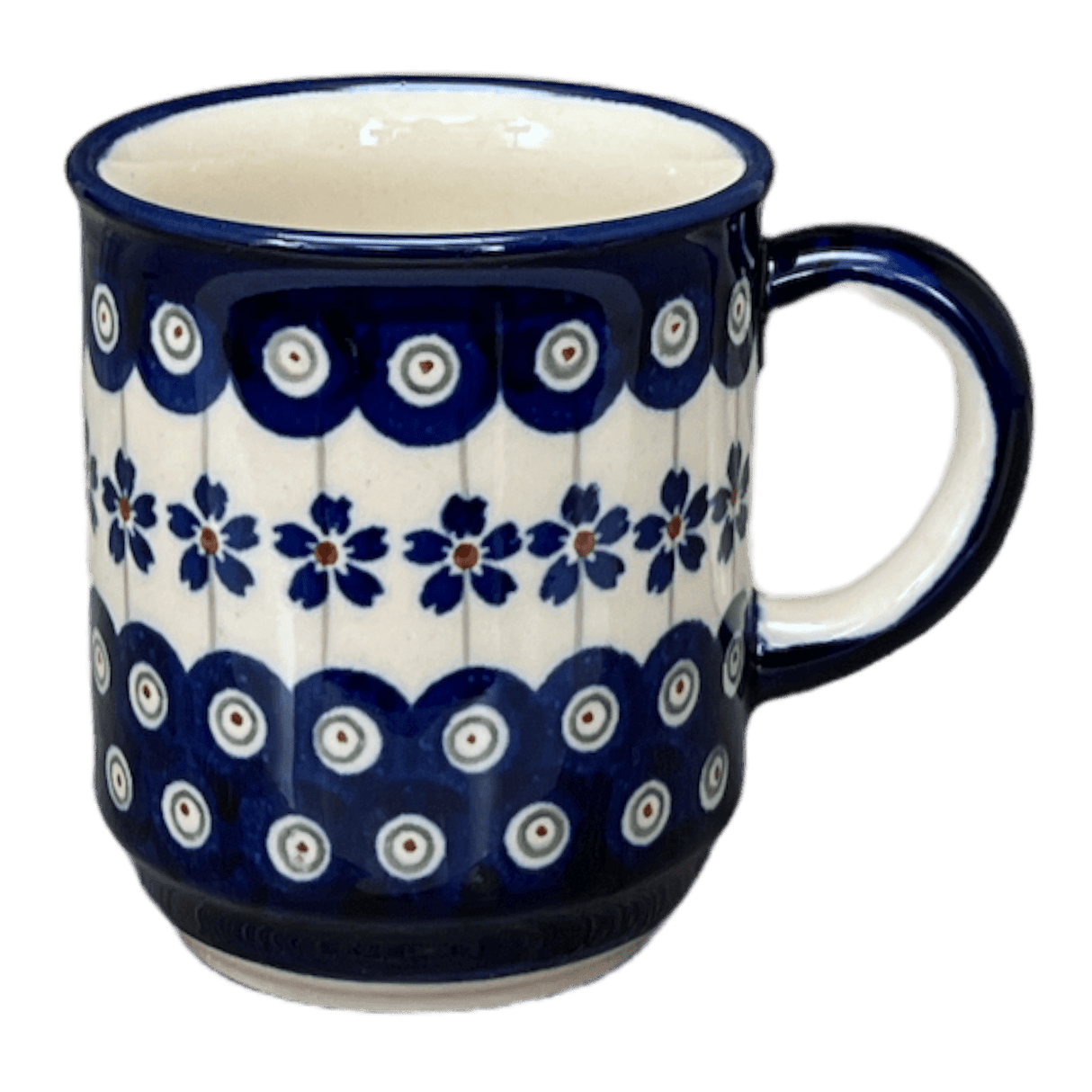 Mug, Traditional Mug, 8 oz in "Petite Floral Peacock" by Zaklady | Y903-A166A