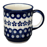 Mug, Traditional Mug, 8 oz in "Petite Floral Peacock" by Zaklady | Y903-A166A