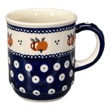 Mug, Traditional Mug, 8 oz in "Persimmon Dot" by Zaklady | Y903-D479