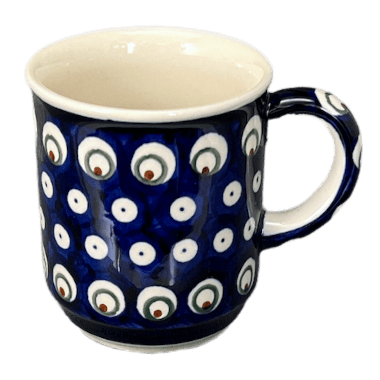 Mug, Traditional Mug, 8 oz in "Peacock Burst" by Zaklady | Y903-D487