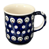 Mug, Traditional Mug, 8 oz in "Peacock Burst" by Zaklady | Y903-D487