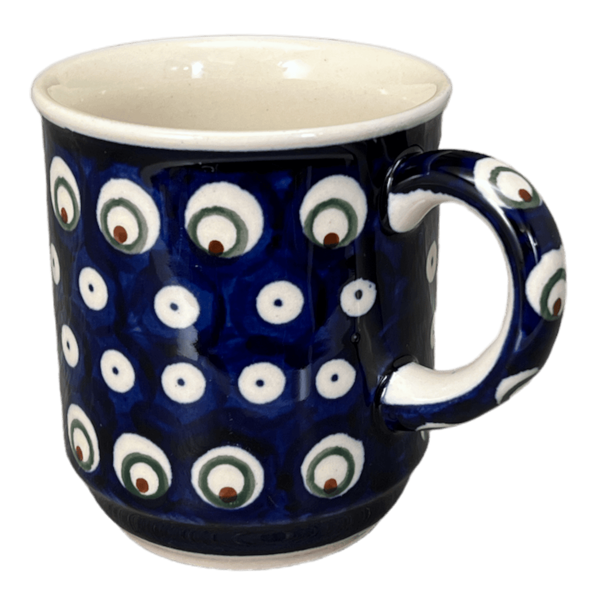 Mug, Traditional Mug, 8 oz in "Peacock Burst" by Zaklady | Y903-D487