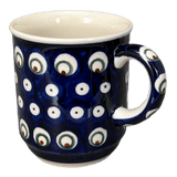 Mug, Traditional Mug, 8 oz in "Peacock Burst" by Zaklady | Y903-D487