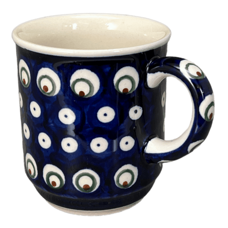 Mug, Traditional Mug, 8 oz in "Peacock Burst" by Zaklady | Y903-D487