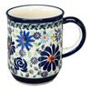 Polish Pottery Zaklady 8 oz. Traditional Mug (Floral Explosion) | Y903-DU126 at PolishPotteryOutlet.com