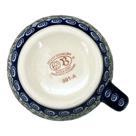 Polish Pottery 16 oz. Large Belly Mug (Spring Swirl) | Y910-A1073A Additional Image at PolishPotteryOutlet.com