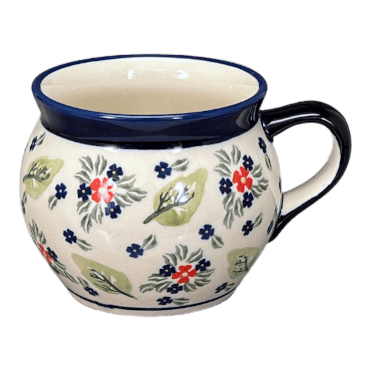 Mug, Belly Mug, 16 oz Large in "Mountain Flower" by Zaklady | Y910-A1109A