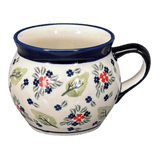 Mug, Belly Mug, 16 oz Large in "Mountain Flower" by Zaklady | Y910-A1109A