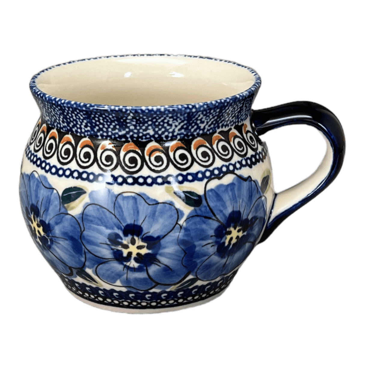 Mug, Belly Mug, 16 oz Large in "Bloomin' Sky" by Zaklady | Y910-ART148