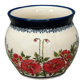 Polish Pottery 16 oz. Large Belly Mug (Floral Crescent) | Y910-ART237 Additional Image at PolishPotteryOutlet.com