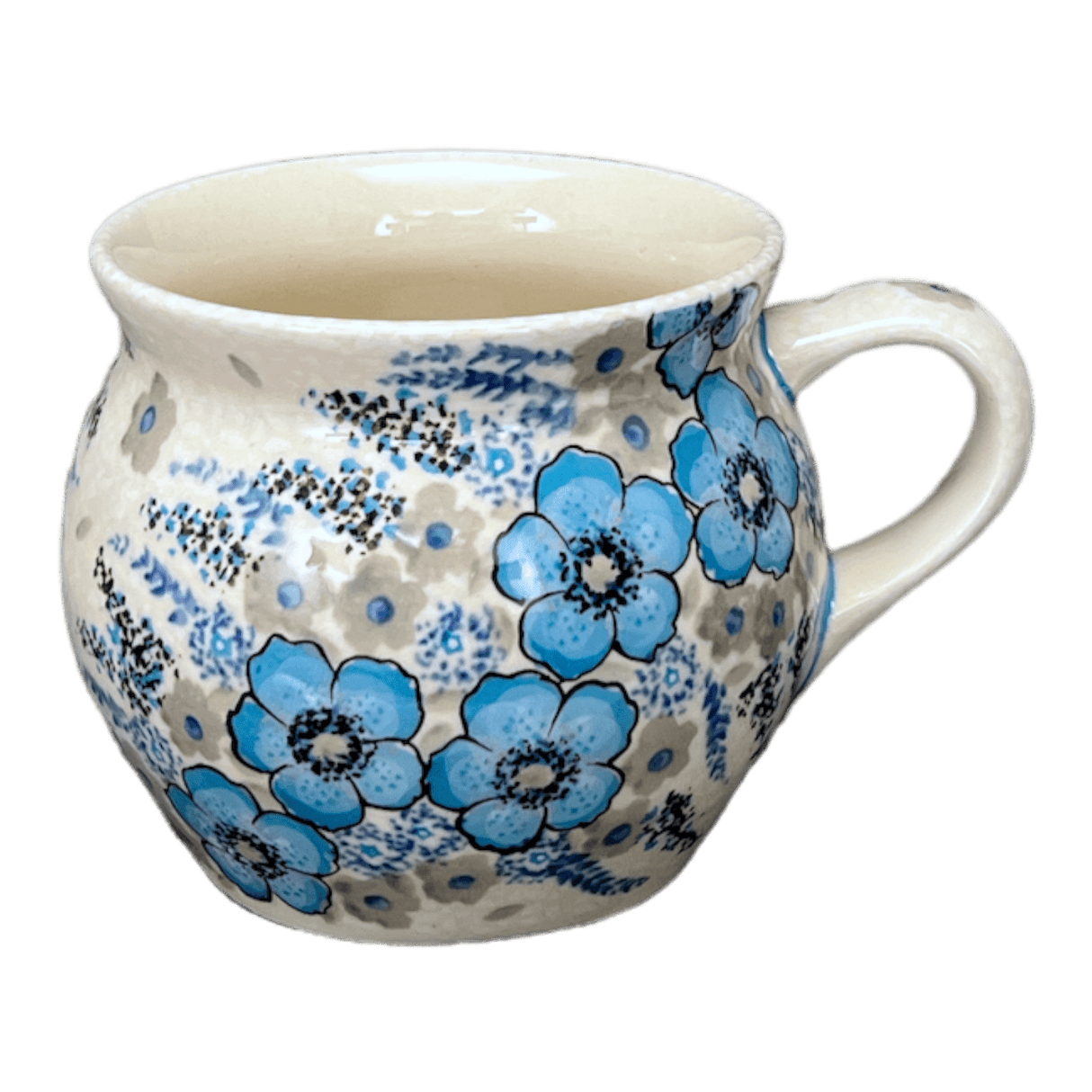 Mug, Belly Mug, 16 oz Large in "Something Blue" by Zaklady | Y910-ART374