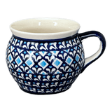 Mug, Belly Mug, 16 oz Large in "Mosaic Blues" by Zaklady | Y910-D910